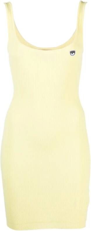 Chiara Ferragni Collection Short Dresses Yellow Dames