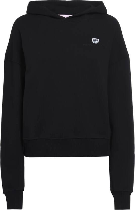 Chiara Ferragni Collection Sweatshirt 305 Logo Clic Zwart Dames