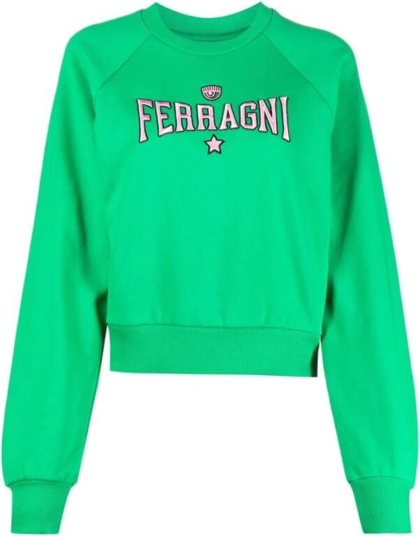 Chiara Ferragni Collection Sweatshirt Groen Dames