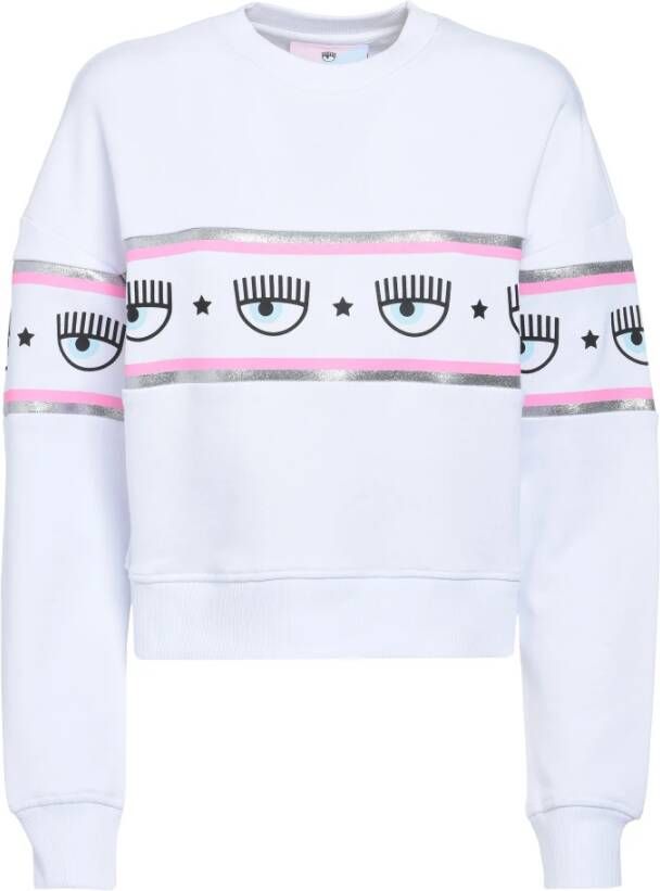 Chiara Ferragni Collection Sweatshirts 317 Maxilogomania frch Terry Co Wit Dames