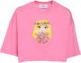 Chiara Ferragni Collection T-shirt 631 Mascotte Peace Jersey 160 CO Roze Dames - Thumbnail 5