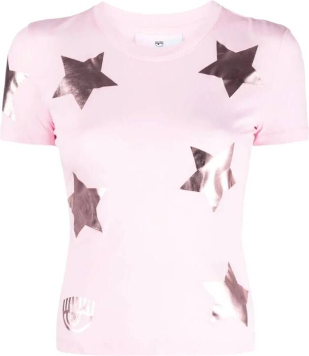 Chiara Ferragni Collection T -shirt 72Cbh603 Roze Dames