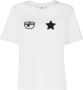 Chiara Ferragni Collection Geborduurd Oog en Ster T-shirt White Dames - Thumbnail 1