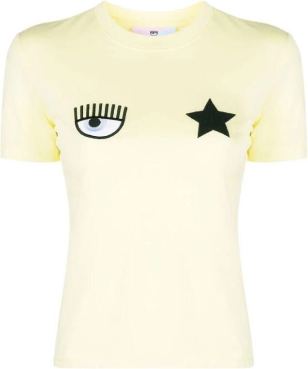 Chiara Ferragni Collection T-shirt Yellow Dames