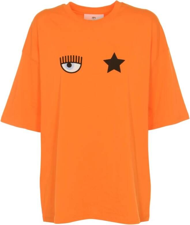Chiara Ferragni Collection T-shirt Oranje Dames