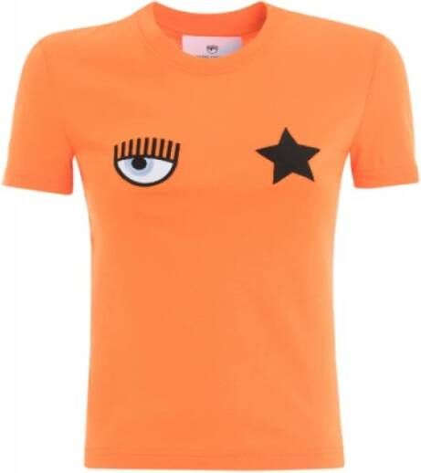Chiara Ferragni Collection T-Shirt Oranje Dames