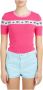 Chiara Ferragni Collection Gebreide T-shirt met Lurex-details Pink Dames - Thumbnail 5