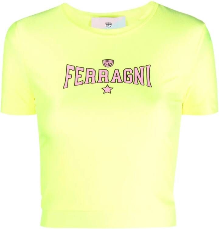 Chiara Ferragni Collection T-Shirts Yellow Dames - Foto 3