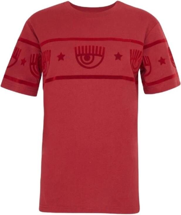 Chiara Ferragni Collection Korte Mouw T-shirt Red Dames