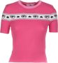 Chiara Ferragni Collection Gebreide T-shirt met Lurex-details Pink Dames - Thumbnail 1