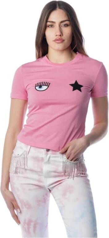 Chiara Ferragni Collection T-shirts Roze Dames