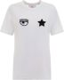 Chiara Ferragni Collection Geborduurd Oog en Ster T-shirt White Dames - Thumbnail 5