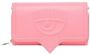 Chiara Ferragni Collection Roze Logo Eyelike Portemonnee met Afneembare Schouderband Roze Dames - Thumbnail 3