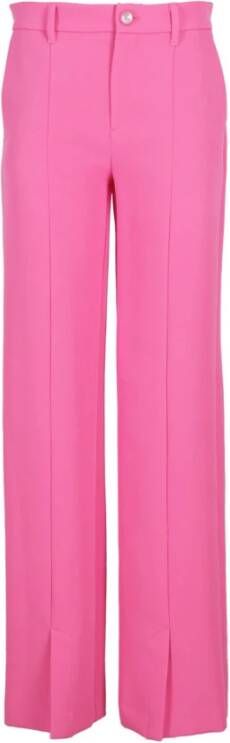 Chiara Ferragni Collection Straight Trousers Roze Dames
