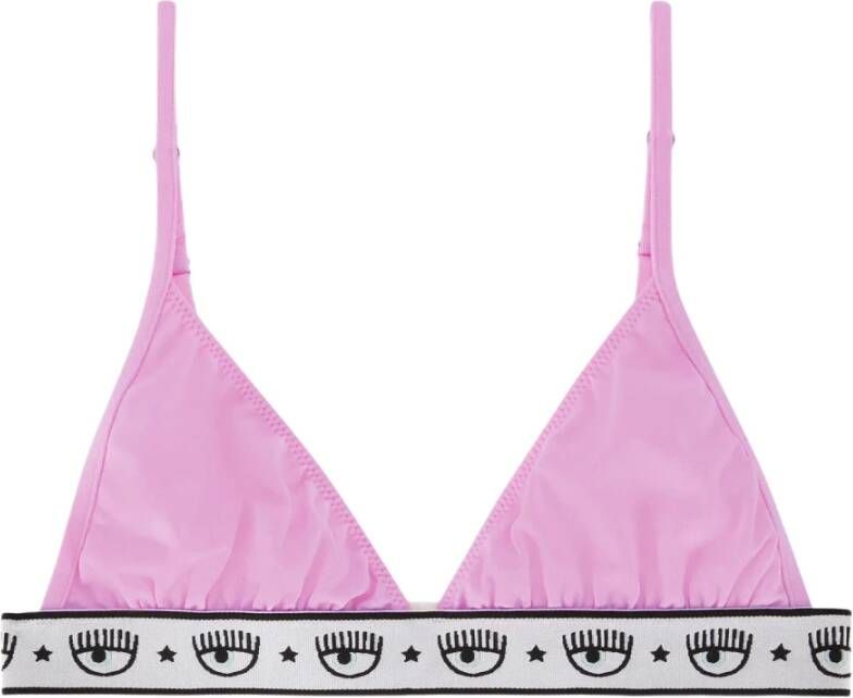 Chiara Ferragni Collection Chiara Ferragni Logomania Triangle-Cup Bra Roze Dames