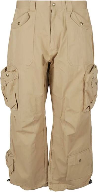 Children Of The Discordance Cropped Trousers Beige Heren