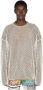 Children Of The Discordance Katoenen Gebreide Laag Top Beige Heren - Thumbnail 1