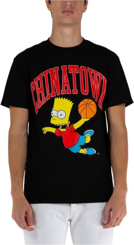 Market The Simpsons Zwart Tee Korte Mouw Black Heren