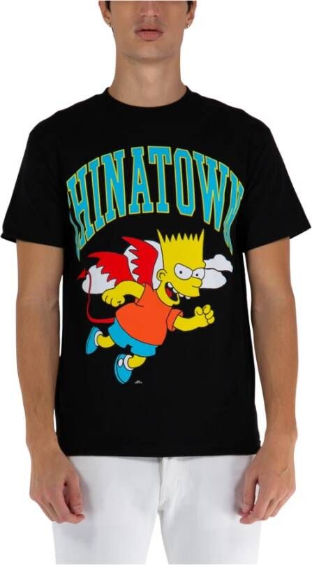 Market Devil Arc Tee the Simpsons Zwart Black Heren