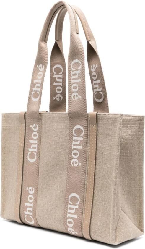 Chloé Shoppers & Totes "Woody" Tote Bag – Beige in beige - Foto 9