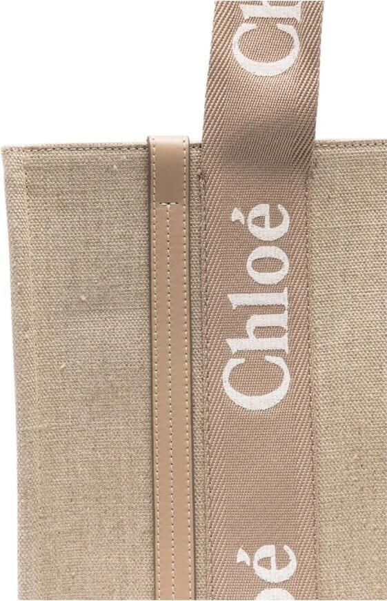 Chloé Shoppers & Totes "Woody" Tote Bag – Beige in beige - Foto 8