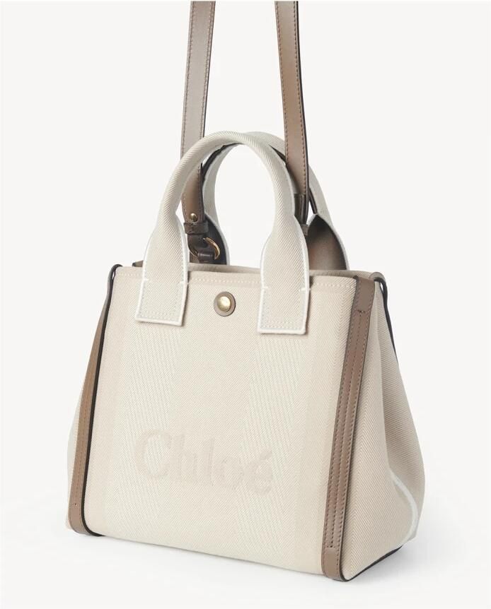 Chloé Beige Schoudertas met Drukknoopsluiting Beige Dames - Foto 10