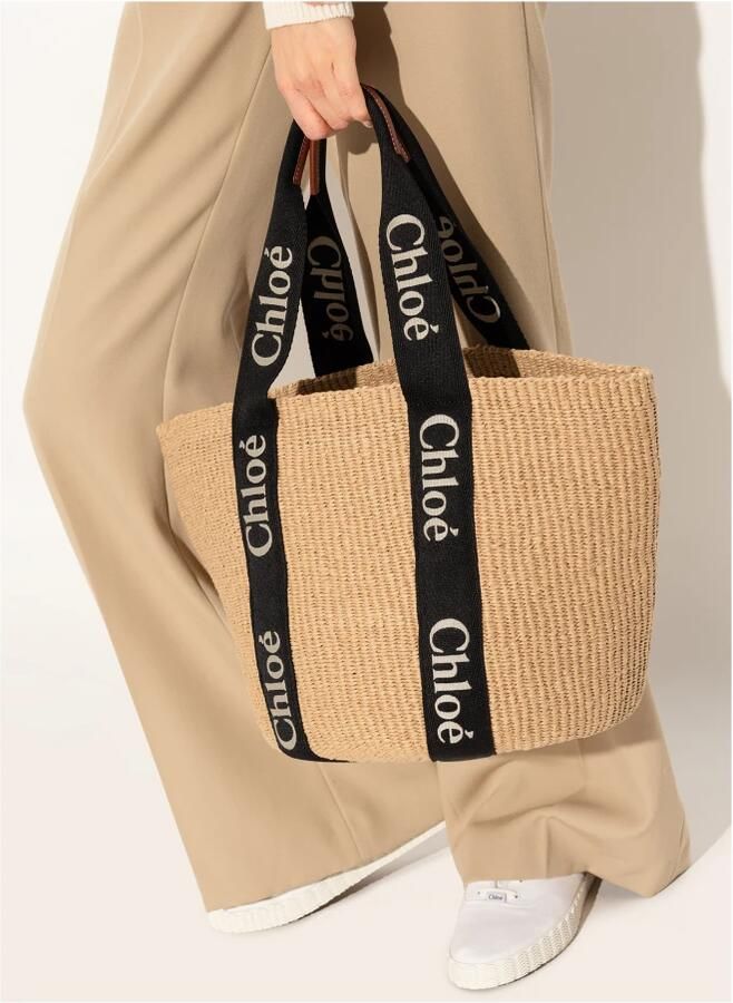 Chloé Beige Geborduurde Mandtas Beige Dames - Foto 4