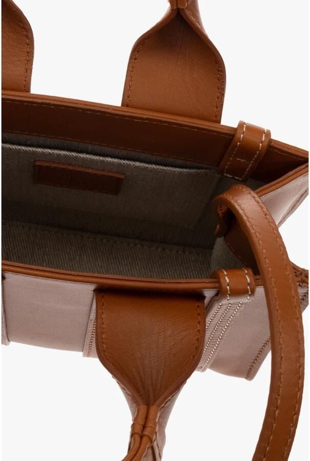 Chloé Crossbody bags Woody Mini Tote Bag Calfskin in cognac - Foto 7