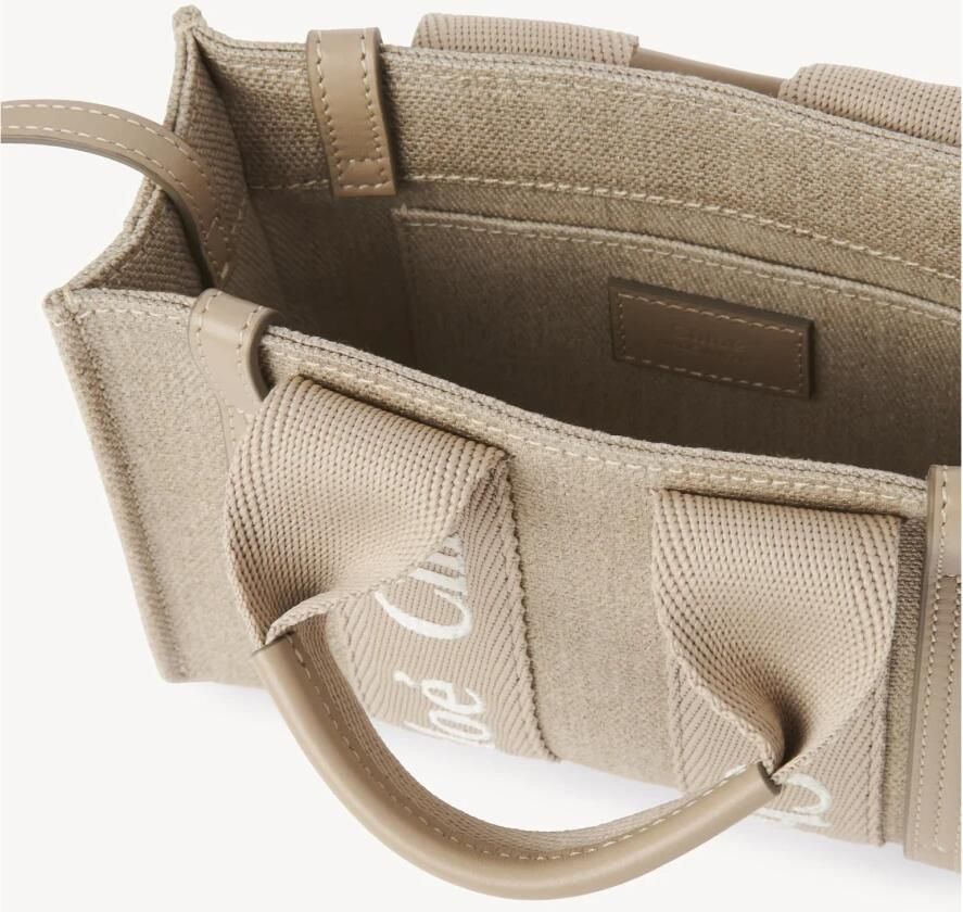Chloé Geborduurde Mini Tote Tas in Beige Dames - Foto 2