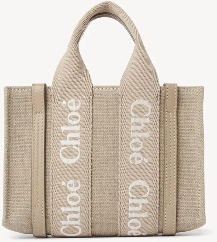 Chloé Geborduurde Mini Tote Tas in Beige Dames - Foto 5