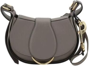 Chloé Gestructureerde Saddle Bag Gray Dames - Foto 13