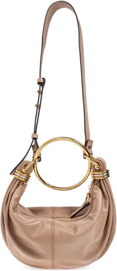 Chloé Hobo bags Bracelet Hobo Bag Small Leather in bruin - Foto 3