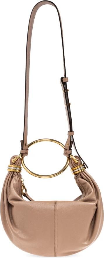 Chloé Hobo bags Bracelet Hobo Bag Small Leather in bruin - Foto 9