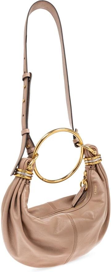 Chloé Hobo bags Bracelet Hobo Bag Small Leather in bruin - Foto 8