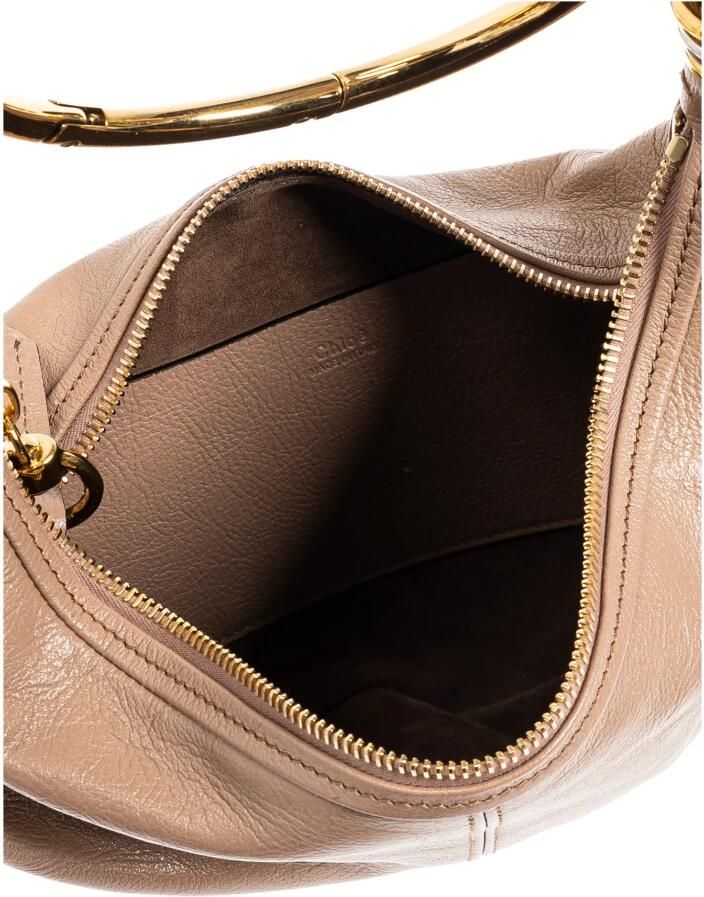 Chloé Hobo bags Bracelet Hobo Bag Small Leather in bruin - Foto 4