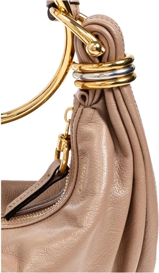 Chloé Hobo bags Bracelet Hobo Bag Small Leather in bruin - Foto 6