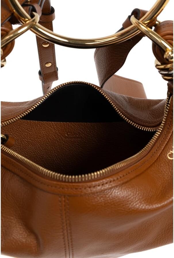Chloé Crossbody bags Bracelet Hobo Bag Small Leather in bruin - Foto 2