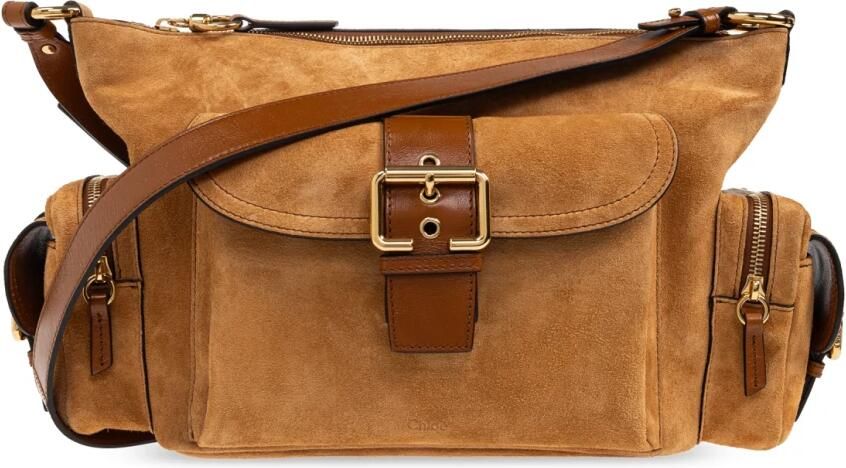 Chloé Hobo bags Suede Camera Bag in bruin - Foto 3