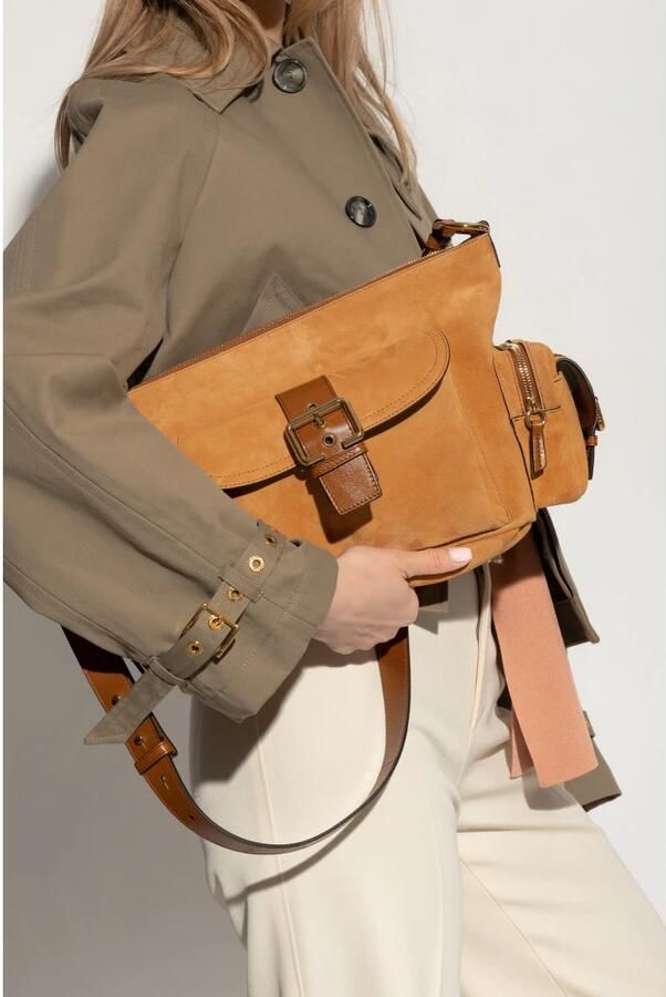Chloé Hobo bags Suede Camera Bag in bruin - Foto 6