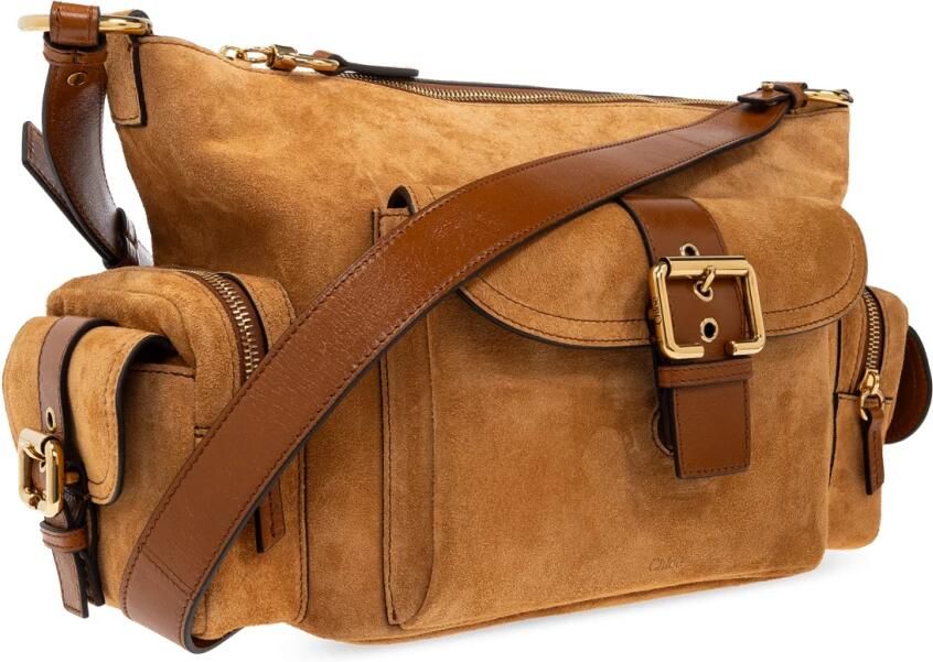 Chloé Hobo bags Suede Camera Bag in bruin - Foto 7