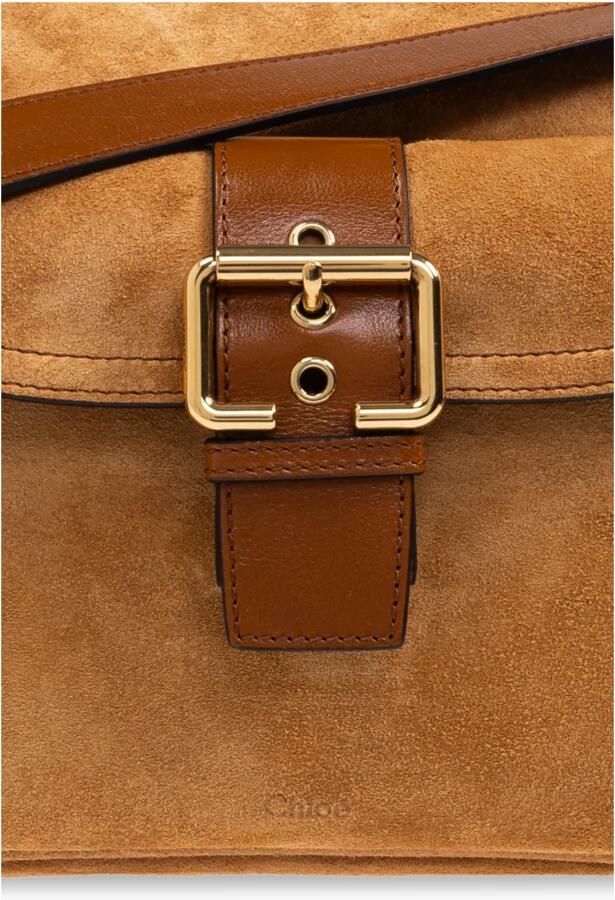 Chloé Hobo bags Suede Camera Bag in bruin - Foto 5