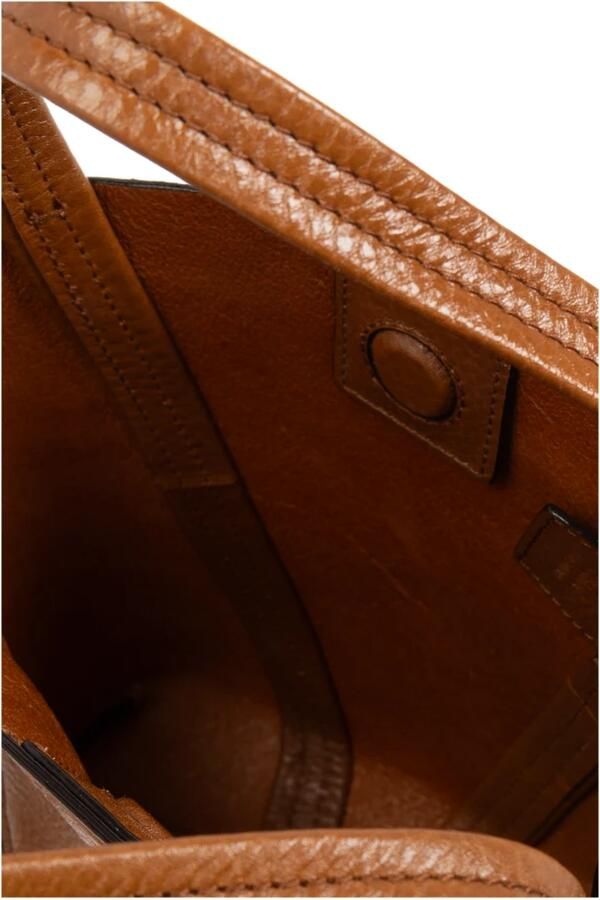 Chloé Hobo bags Structured Brown Shoulder Bag With Textured Finish in bruin - Foto 2
