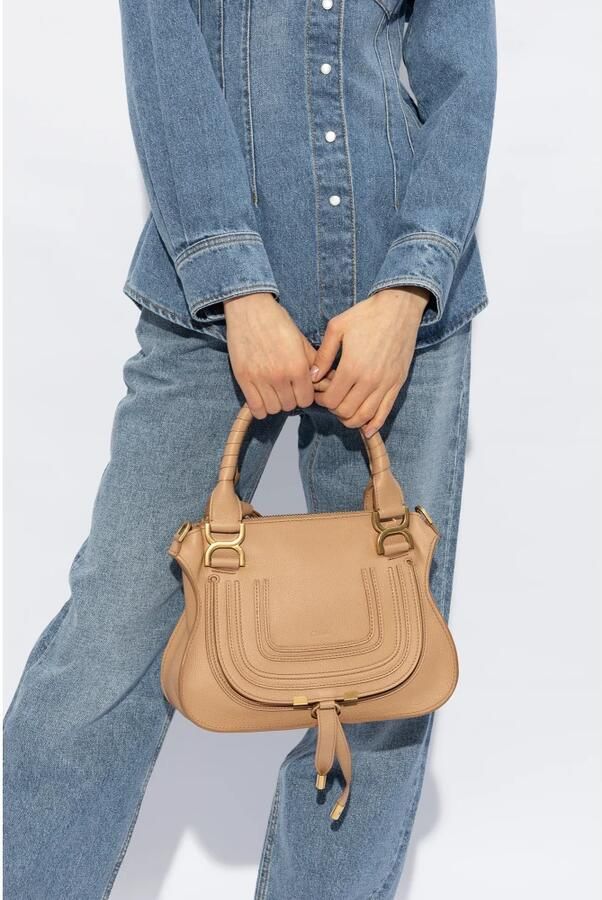 Chloé Crossbody bags Marcie Shoulder Bag Small in beige - Foto 5