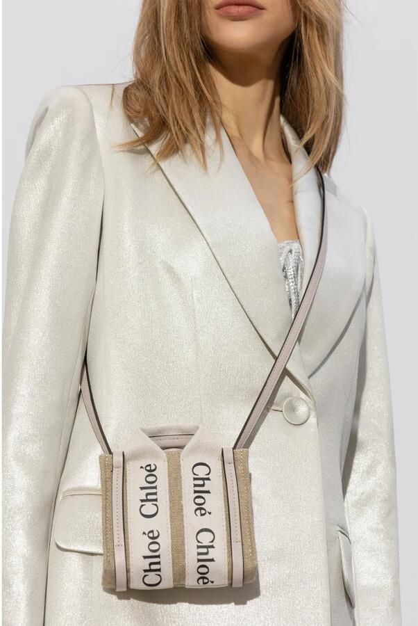 Chloé Houten Nano schoudertas Beige Dames - Foto 7