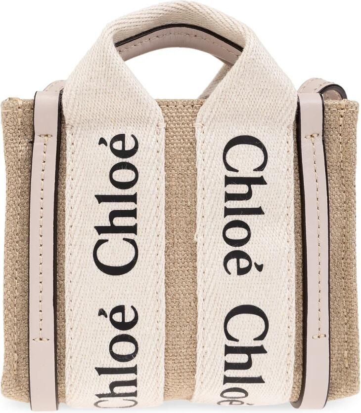 Chloé Houten Nano schoudertas Beige Dames - Foto 6