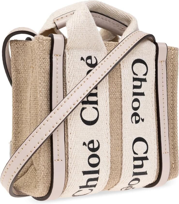 Chloé Houten Nano schoudertas Beige Dames - Foto 4