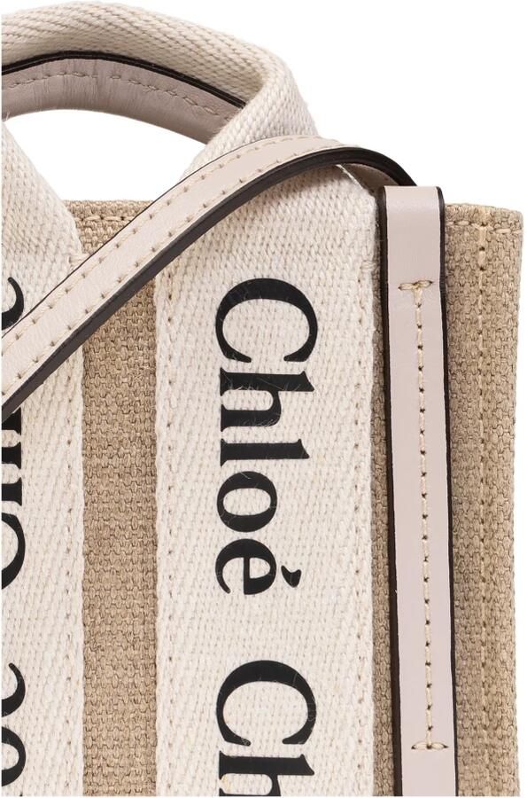 Chloé Houten Nano schoudertas Beige Dames - Foto 8