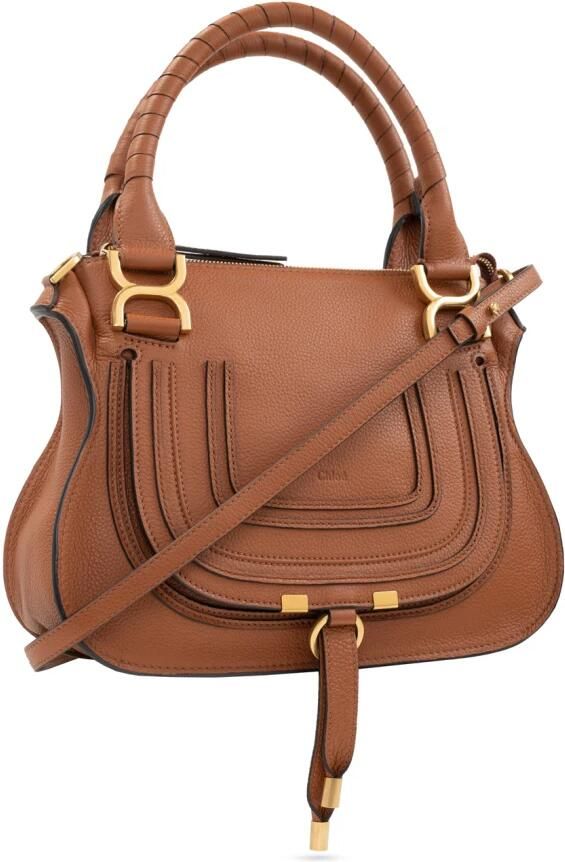 Chloé Hobo bags Marcie Shoulder Bag Small in cognac - Foto 10