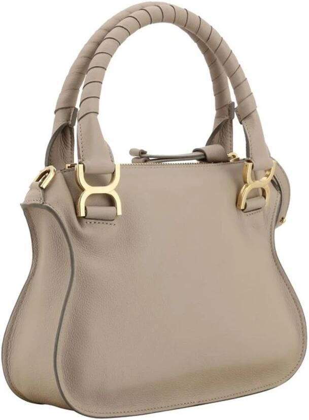 Chloé Leren Tassel Handtas met Verstelbare Band Beige Dames - Foto 2