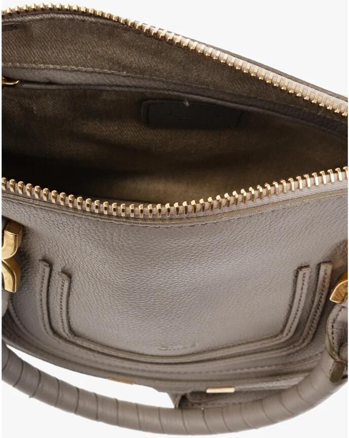 Chloé Kleine Dubbele Draagtas in Cashmere Grey Gray Dames - Foto 5